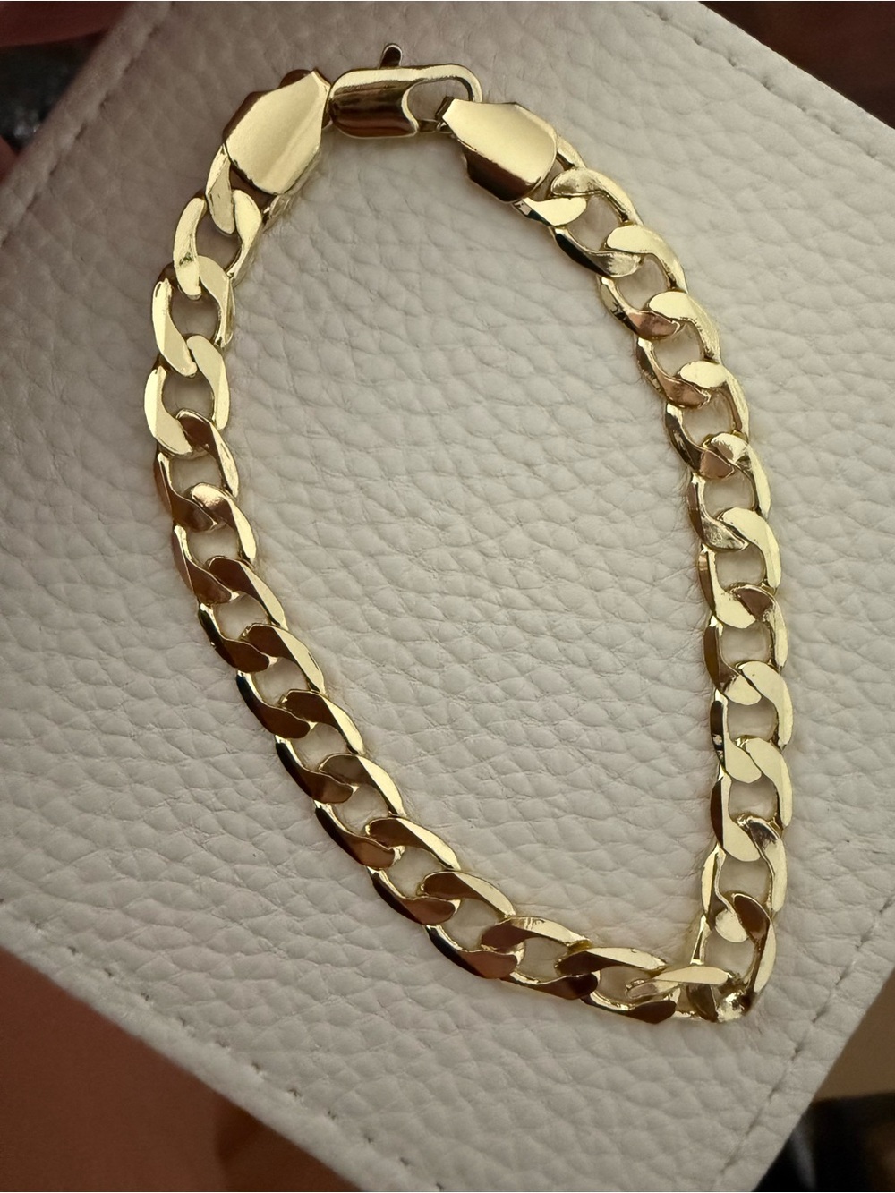 18K Gold-Filled Cuban Link Bracelet - 8” 7mm *NEW